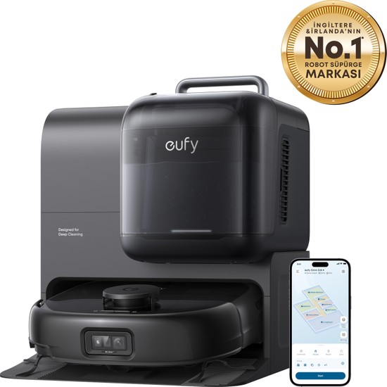 Eufy Omni E28 20.000 Pa, Halı ve Koltuk Yıkamalı Robot Süpürge