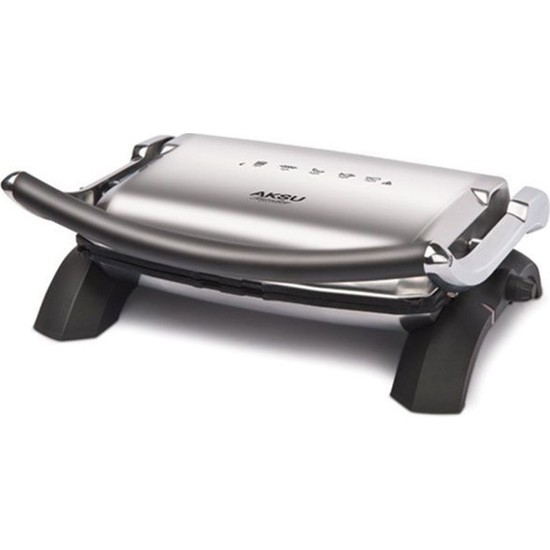 Aksu Tostadoy Deluxe 1800 W Döküm Plakalı Tost Makinesi Çift Taraflı Izgara Özelliği ile