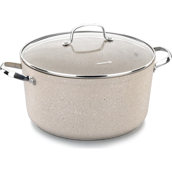 Korkmaz Granita 24 x 12.5 cm Derin Tencere Granit Kaplama ile Şık Tasarım ve Kolay Temizlik