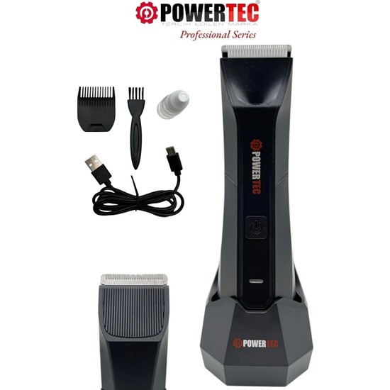 Powertec TR-660 Siyah Islak & Kuru Ipx6 Tüm Vücut Tıraş Makinesi