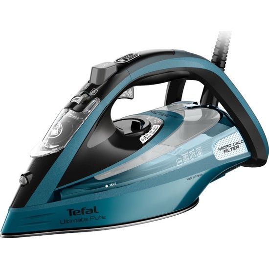 Tefal FV9851 Ultimate Pure 3200W Buharlı Ütü Mavi Renkli Kireç Önleyici ve Dikey Buhar