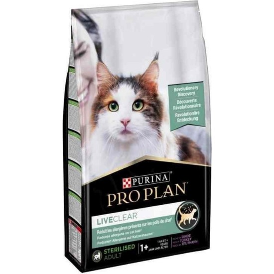 Pro Plan LiveClear Hindili Alerjen Azaltan Kısırlaştırılmış Kedi