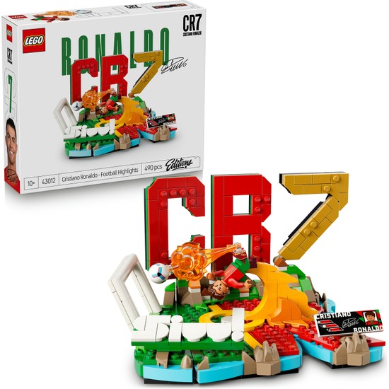 LEGO ® Editions Cristiano Ronaldo – Unutulmaz Futbol Anları 43012 - 10+ Yaş için Minifigür İçeren Oyuncak Yapım Seti (490 Parça)