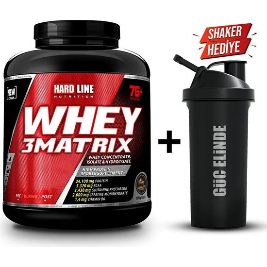 Hardline Nutrition Whey 3Matrix 2300 Gr Muz Aromalı
