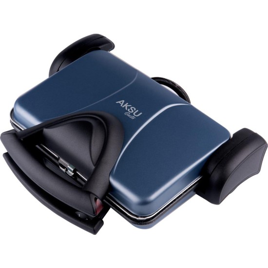 Aksu T22E Gusto Garanit Tost Makinesi 1800 W Mavi Renkli Granit Plaka ile Pratik Kullanım