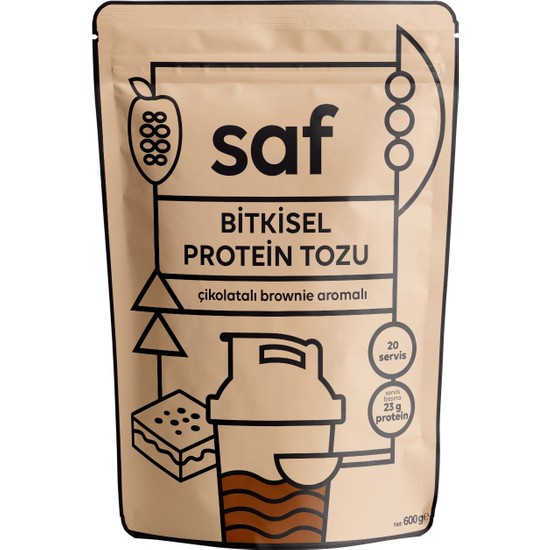 Saf Nutrition Chocolate Brownie Simple Protein Mix 600GR