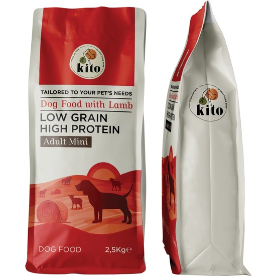 Kito Doğal Besi Kuzu Etli Yetişkin Mini Irk Köpek Maması 2.5 kg