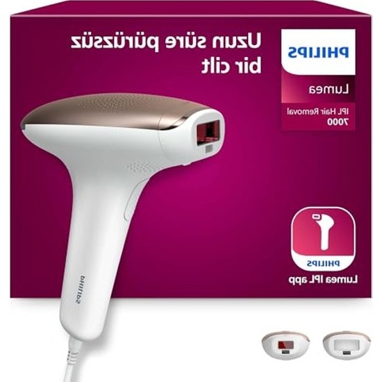 Cekar Store Philips Lumea 7000 Serisi SC1997/00 IPL Tüy Alma Cihazı 2 Başlık ile Vücut ve Yüz İçin
