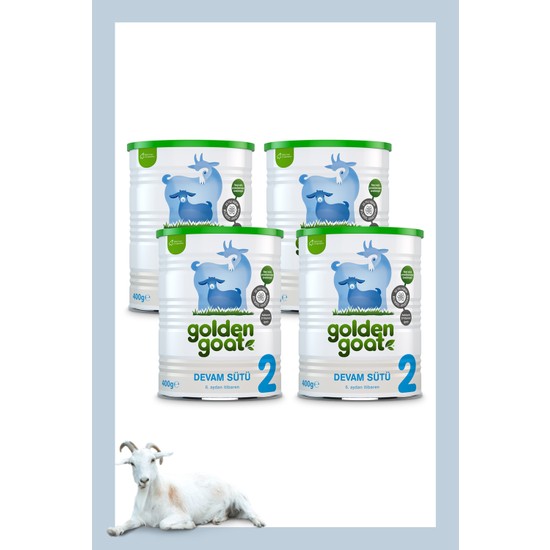 Golden Goat Keçi Devam Sütü 2 Numara 400 gr Bitkisel İçerik 6-12 Ay Arası Bebekler İçin