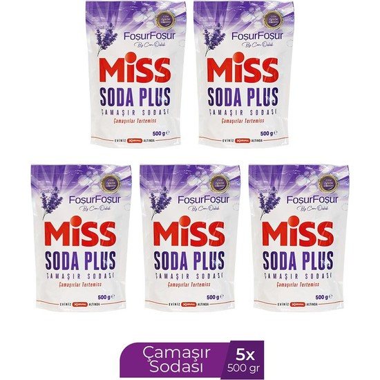 Soda Plus Miss Soda Plus Lavanta 500 gr x 5