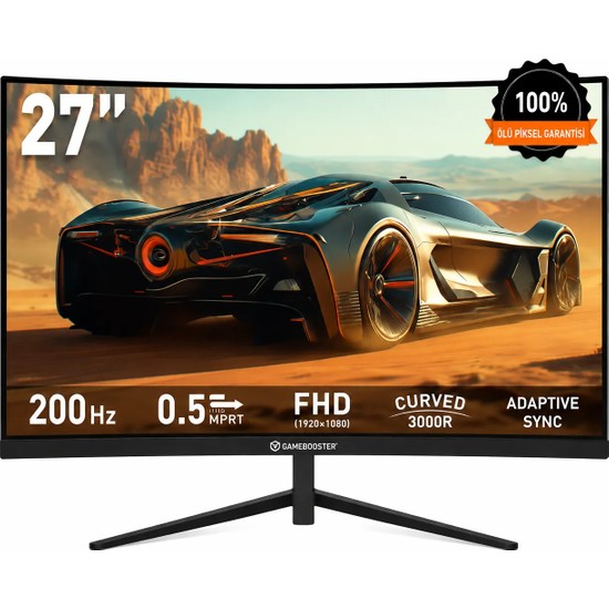 Gamebooster Lyris FF20 27" 200Hz 0.5ms Fhd Va Panel 3000R Curved Gaming Monitör GB-27M1F200CFMR