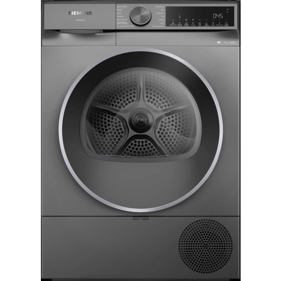 Siemens WQ52J20RTR iQ500 Isı Pompalı Kurutma Makinesi 10 kg Antrasit