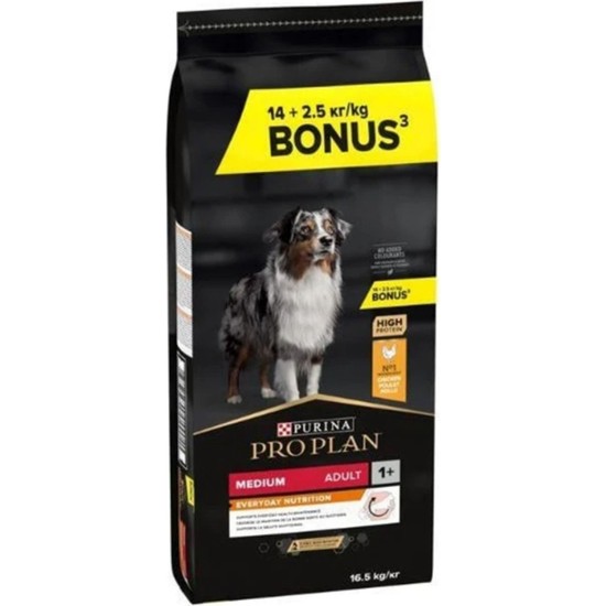 Pro Plan Proplan Medium Adult Tavuklu Yetişkin Köpek Maması 16,5 Kg