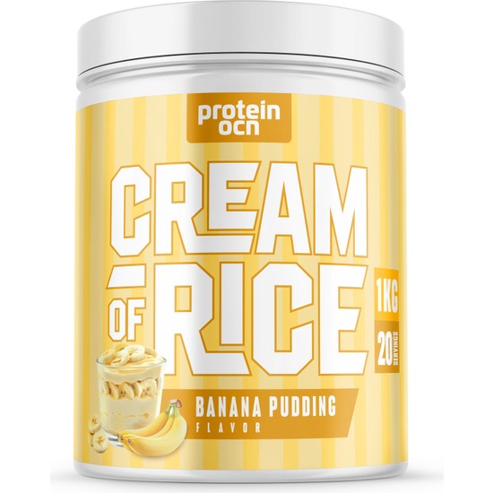 Proteinocean Cream Of Rice | Pirinç Kreması - Banana Pudding / 1kg 20 Servis