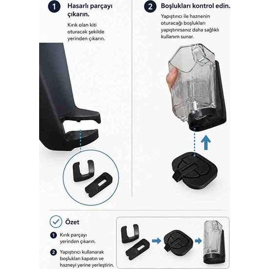 St Parts Philips Lattego Süt Haznesi Tamir Kiti Tırnak