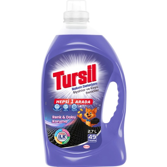 Tursil Bakım Deterjanı Siyahlar ve Koyu Renkliler 2.7l