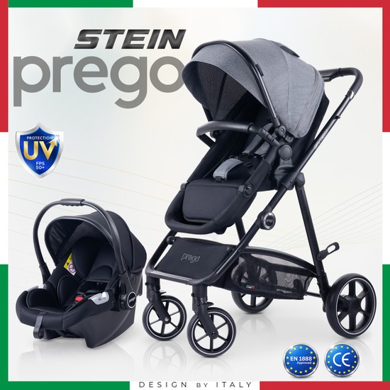 Prego Stein Çift Yönlü Portbebeli Travel Sistem Bebek Arabası Uv Tenteli