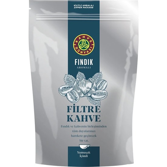 Kahve Dünyası Fındıklı Filtre Kahve 250 gr Yumuşak İçimli French Press Uyumlu