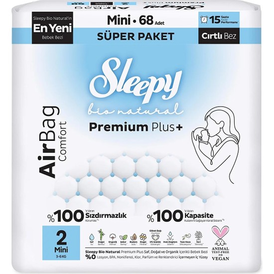 Sleepy Bio Natural Airbag 2 Beden 48 Adet