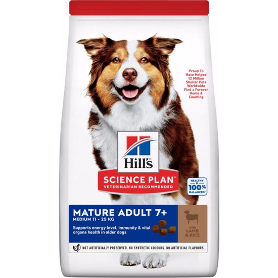 Hill's SP Kuzulu ve Pirinçli Orta Irk +7 Yaşlı Köpek Maması 12+2K