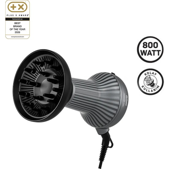 Arzum AR5124 Trendcare Curly 800W Saç Kurutma Makinesi, Difüzör Başlıklı, Bukle Belirginleştirici