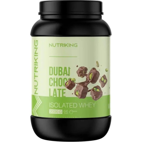 Nutriking Izole Whey 2100G 70 Servis Protein Tozu Dubai Çikolatası Aromalı
