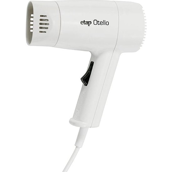 Etap Otello 1350 W Duvara Monte Otel Tipi Saç Kurutma Makinesi 1 Kademe Hız Ayarı ile Beyaz