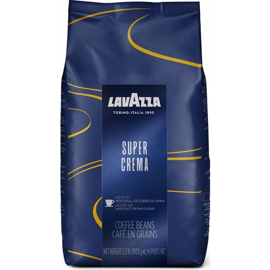 Lavazza Super Creama 1 kg İtalya Menşeli Çekirdek Kahve Yoğun Aroma ve Lezzet