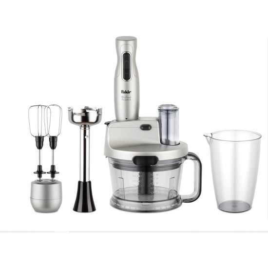 Fakir Mr Chef Quadro 1000 W Gümüş Blender Seti 990 ml Kapasite ve Çelik Bıçak Özelliği