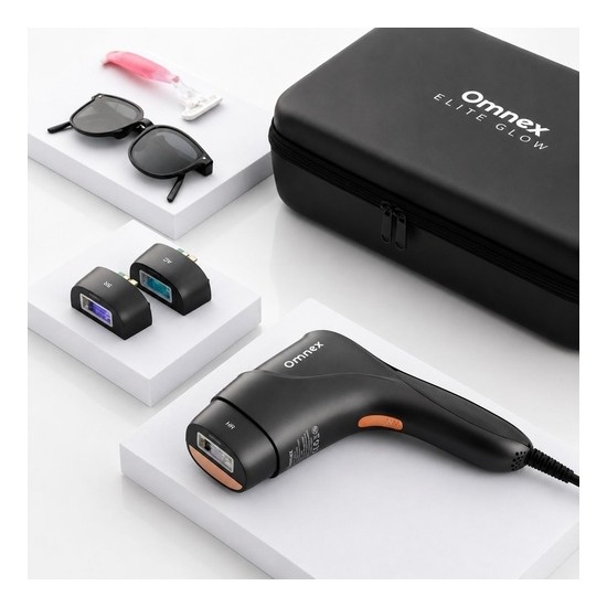 Omnex EliteGlow IPL Lazer Epilasyon Cihazı Buz Başlıklı 10 Kademe Enerji SINIRSIZ ATIM