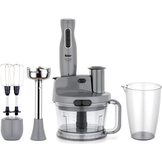 Fakir Mr Cheff Quadro Çoklu Set Grey 1000 W Güçlü Blender 990 ml Kapasite ile Öğütme Fonksiyonu