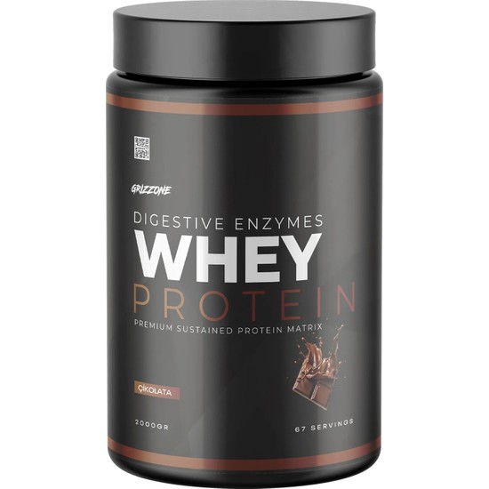 Grizzone Whey Protein 2000 Gr 67 Servis ( Çikolata Aromalı )