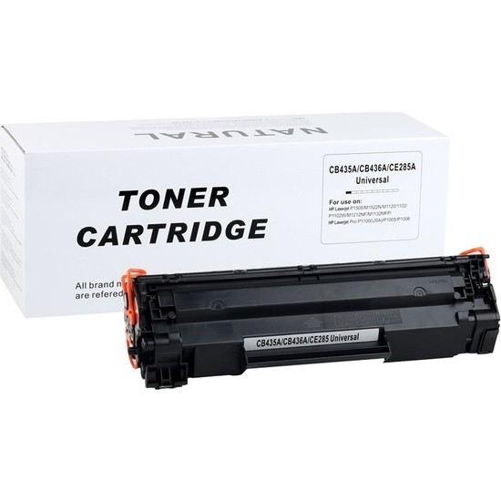 Natural Hp CB435A/CB436A/CE285A Universal Toner P1005 P1505 P1102 1600 Sayfa Kapasite Ofis ve Ev Kullanımına Uygun