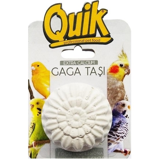 Quik 1 Adet Kalsiyumlu Gaga Taşı Kuşların Sağlıklı Gelişimi İçin Özel Tasarım