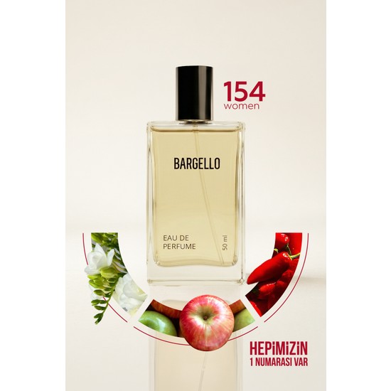 Bargello 154 Kadın 50 ml Floral EDP Parfüm Çiçeksi Koku ve Şık Ambalaj
