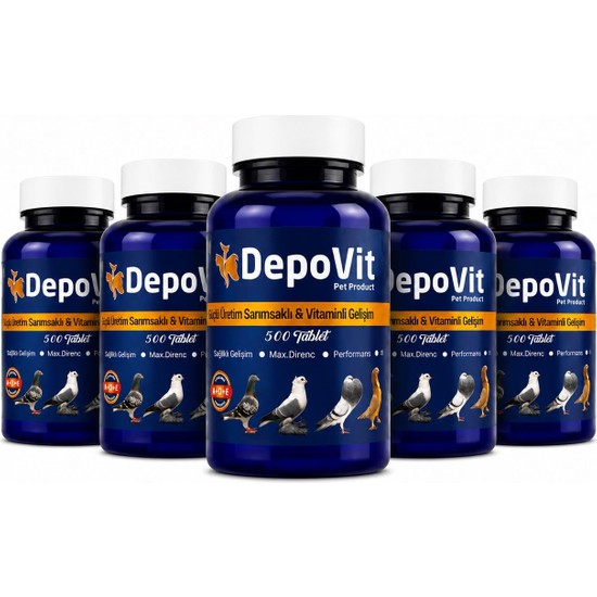 Depovit Güvercin Yavru Hapı 5'li Set Koruyucu ve Geliştirici Ürün