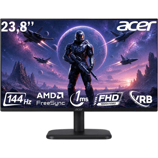 Acer KA242YP0BI 23.8" 1ms 144 Hz Freesync  Va Monitör UM.QX2EE.034