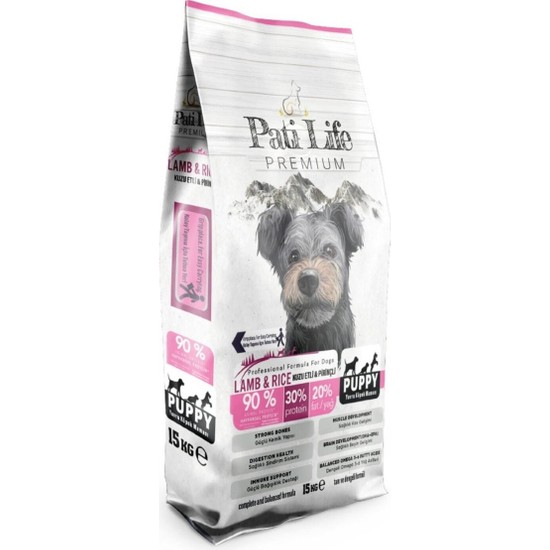 Pati Life Yavru Köpek Kuzu Etli & Pirinçli 15 kg
