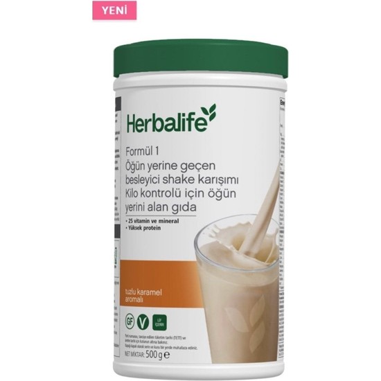 Formül 1 Herbalife Tuzlu Karamel Aromalı Shake 500 G