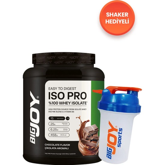 Bigjoy Iso Pro Whey Isolate Çikolata 458G