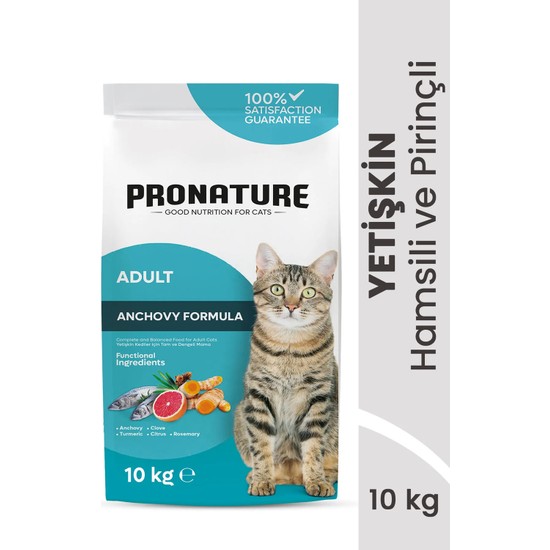 Pronature Yetişkin Kuru Kedi Maması (Daily Protect) - Hamsili ve Pirinçli - 10KG