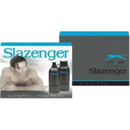 Slazenger Erkek Parfüm EDT Baharatlı Koku 125 ml ve Deodorant 150 ml Hediye Seti