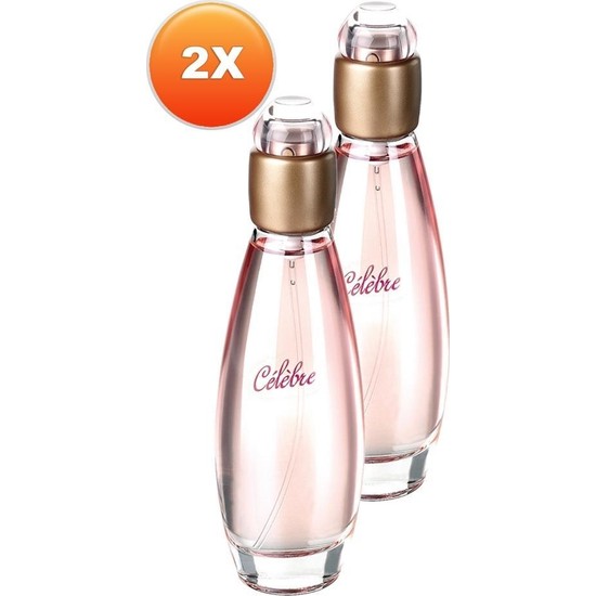 Avon Celebre Kadın Parfüm EDT - Çiçek ve Meyve Aromalı, 2x50 ml Hediye Seti, Uzun Süre Kalıcı ve Günlük Kullanıma Uygun
