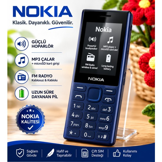 Nokia Büyük Ekran Büyük Tuş Yüksek Ses Yaşlıya Askere