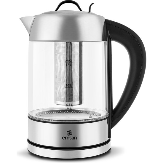 Emsan Cam 2215 Sıcaklık Ayarlı Bitki Çayı Makinesi Inox 2200W