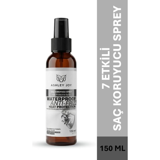 Ashley Joy Ultra Parlaklık, Elektriklenme Karşıtı, Isı ve Neme Karşı Glow Etkili Koruyucu Saç  Spreyi 150 ml