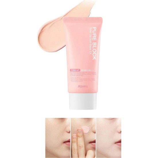 MISSHA Aydınlık Görünüm Sunan Güneş Koruyucu A'PIEU Pure Block Tone-Up Sun Base EX SPF50+/PA+++ 50ml