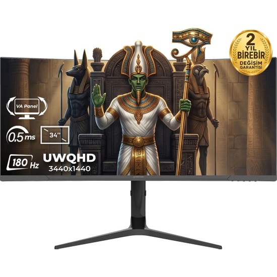 Gameraider Osırıs GR34UC18V 34 Inç 180Hz 0.5ms Uwqhd Adaptive Sync Va Kavisli Gaming Monitör