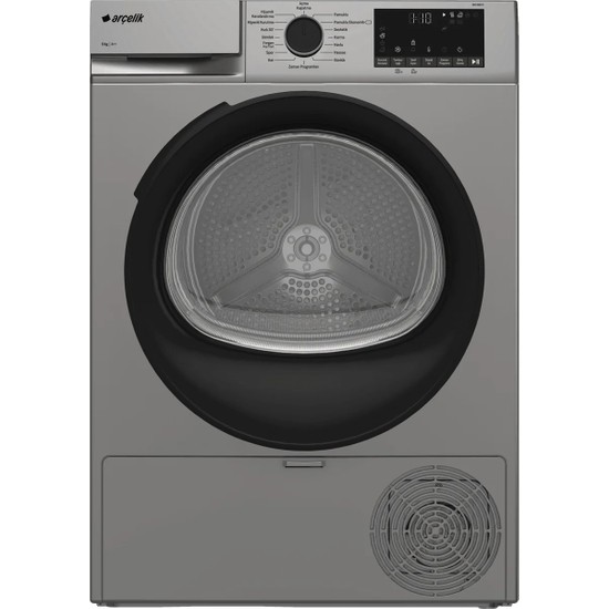 Arçelik 900 Kmx S Gümüş Kurutma Makinesi 9 kg A++ Enerji Sınıfı Isı Pompalı Teknoloji Zaman Erteleme