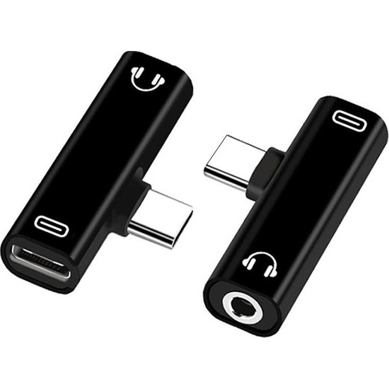 Lunatic 9044 Type C To 3.5mm Stereo Kulaklık Aux Şarj Çevirici Dönüştürücü Adaptör